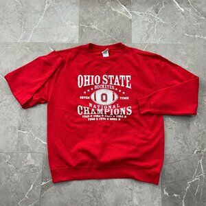 VINTAGE OHIO STATE BUCKEYES CREWNECK SWEATSHIRT MENS XL GRAPHIC PULLOVER CHAMPS